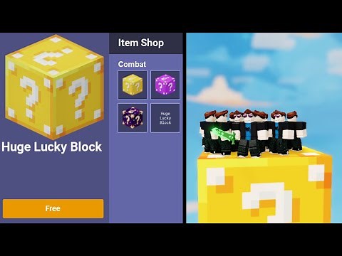 1v50, but you can buy Huge Lucky Block *Roblox Bedwars*