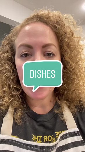 Does everyone do these things? #dishes #rubbergloves #cleantok #rinseaid #apron #domesticengineer