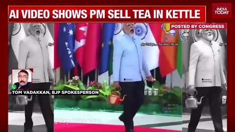 PM Modi Chai Wala Ai Video: Political Row Erupts Over Video Mocking PM; BJP Slams Opposition