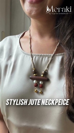 Stylish jute neckpieces by Meraki to go with every outfit!✨