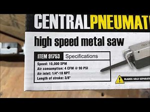 the cheapest pneumatic AIR SAW review HARBOR FREIGHT 91753