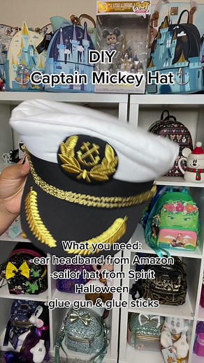 DIY Captain Mickey Hat for Disney Cruise