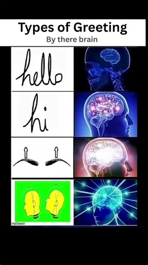 The REAL Types of Greetings (From Typing to Head Nods) 😂 #BrainPower#funnymemes#meme