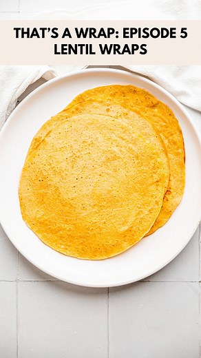 THAT’S A WRAP: EPISODE 5 🌮 LENTIL WRAPS 🙌🏼 These are incredibly easy to make and honestly there’s something so satisfying about making your own wraps/tortillas 🥹 They’re perfect to wrap up your favourite fillings, use them for tacos or just eat them as is cause they’re pretty tasty 💁🏻‍♀️ Don’t forget to SAVE this recipe for later 😘 (Makes 6 medium wraps or 3/4 large wraps - double quantities for more 👏🏼) - 150g Dry Lentils - 1.5 cups Water - Pinch of Salt 1. rinse lentils well until the