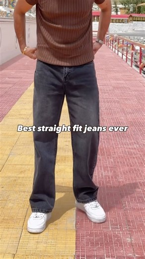 Best Straight Fit Jeans Ever🔥 #mensfashion #menswear #menstyle #jeans #shorts