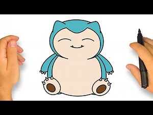 Como Desenhar o Snorlax do Pokémon | Tutorial Passo a Passo Fácil para Iniciantes