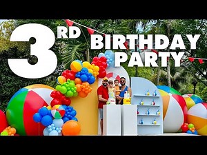 Splish, Splash, Celebrate: Boys' Beach Ball Pool Party for their 3rd Birthday!