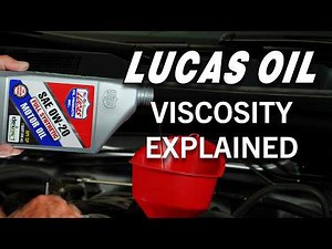 Motor Oil Viscosity Explained — 5W-30 vs 0W-20 & How to Choose — Dr. Ray Burns | Lucas Oil