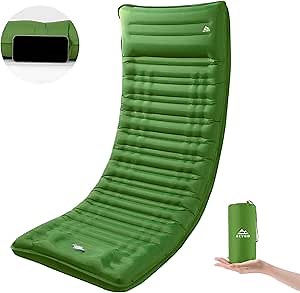 Camping Sleeping Pad, Extra Thickness 4.7 Inch Inflatable Sleeping Mat Ultralight Waterproof Camping Mat with Built in Pump Air Mattress for Backpacking, Hiking, Tent, Travel