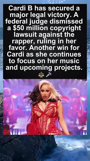 Cardi B Wins $50 Million Copyright Lawsuit — Case Dismissed ⚖️🎤 #cardib #lawsuit #viral