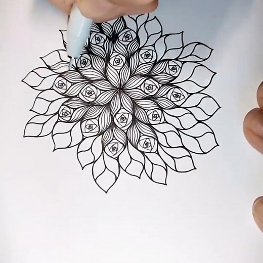 Zentangle Drawing Patterns 禪繞畫基礎圖形練習