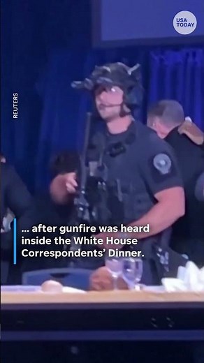 Video from stage shows Trump, Vance get rushed offstage at press dinner