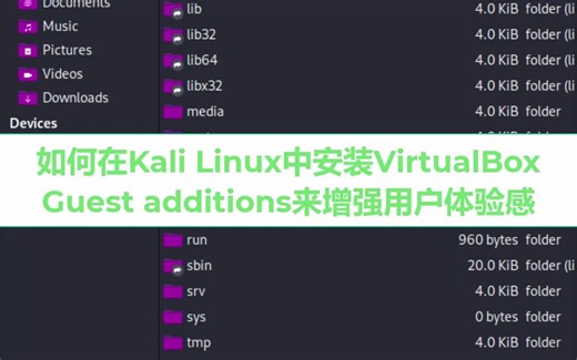 如何在Kali Linux中安装VirtualBox Guest additions来增强用户体验感 #kalilinux #黑客 #leocybsec