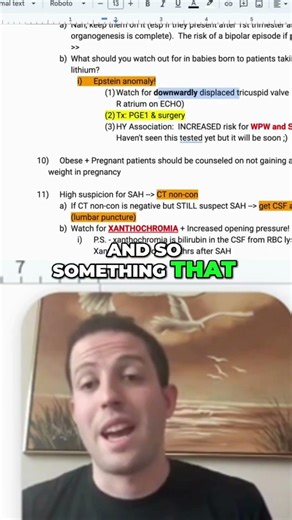 USMLE Pediatrics: Ebstein Anomaly Warning Signs