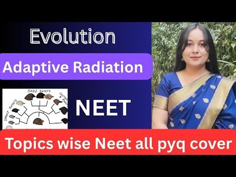 Adaptive Radiation & Darwin's Finches | All NEET PYQs (2000-2025)