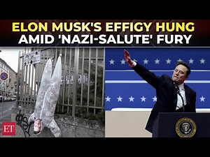 'Nazi-salute' row: Elon Musk effigy hung upside down at Mussolini’s desecration site in Milan