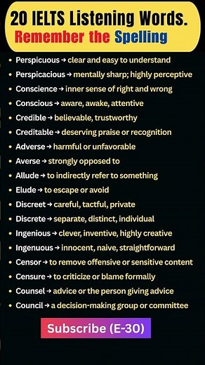 20 Confusing English Word Pairs You Must Master for IELTS & Competitive Exams! #spellingmistakes