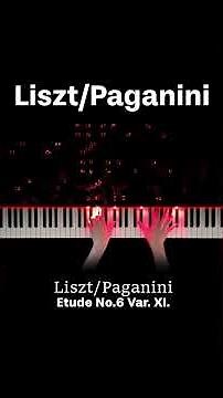 Paganini/Liszt Etude No.6 Var. XI. #shorts