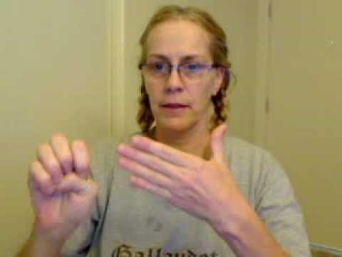 Old signs in American Sign Language (ASL)