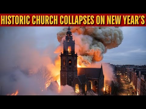 Amsterdam's Historic Vondelkerk Church Engulfed By Fire On New Year's Day