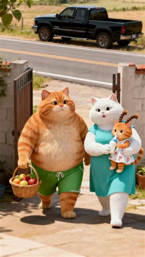 "Fat Orange (Pang Ju) returned from a visit to his 'maiden home' loaded with goodies!" 🍊🏠🛍️ | Li Li