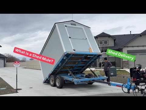 Delivering A Fully Assembled Storage Shed