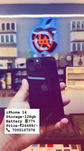 iPhone 14 Storage-128gb Battery 🔋77% Price-₹26499/- 📍Thouba 📞 7005107578 Exchange accepted #iphone #ios #usediphone #usediphone #india #iphone14 | Luwang Apple Store