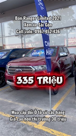Bán Ford Ranger Limited 2021 màu đỏ giá rẻ | Mr Trọng- Bến Thành Ford