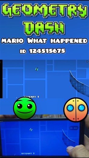 Mario What Happened ☠️Luigi Nooo #geometrydash #shorts