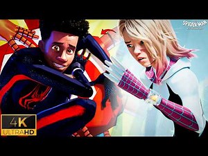 The Entire Spider-Verse Chases Miles 🕷️ | Across the Spider-Verse