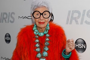 Iris Apfel, known for her eye-catching style and her black-rimmed glasses, dies at 102