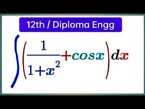 Integral of {[1/(1+x^2)]+cosx}dx ||Can I actually solve this crazy integral?