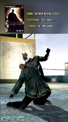 A classic from 2005 Batman Begins was legendary on PS2 🦇✨ #shorts