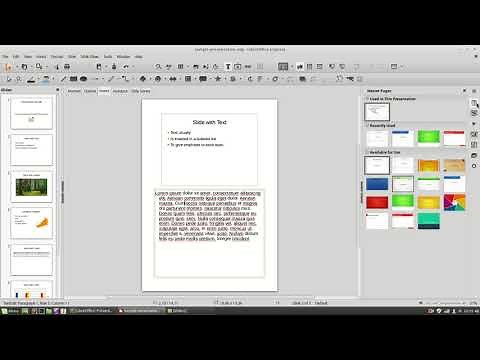 LibreOffice Impress - Adding and Formatting Notes