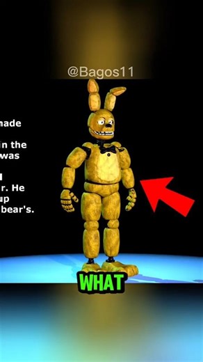 Every Spring Bonnie Suit Explained (FNAF Lore) #fnaf #horror #shorts