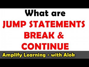 Jump Statements - break and continue in Java | ICSE Class 10 Computer