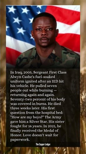 His body was on fire. He went back in six times. Then he asked about his boys.