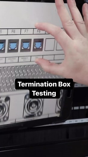 Termination box testing with trend-networks 🤩 #control4 #smarthome #terminationbox #cable #wiring