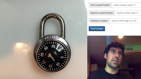 Break open any Master Combo Lock in 8 tries or less!国外黑客大神