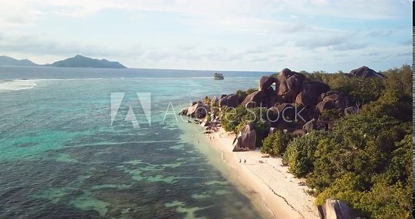 Drone 4K Seychelles - Anse Source D'Argent à la Digue