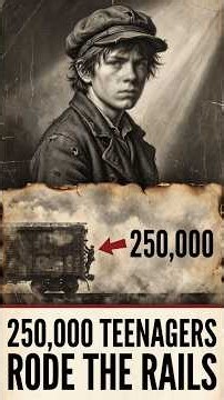 The Real Reason 250,000 Teenagers Rode the Rails. #history #economy #shortsfeed #money #shorts