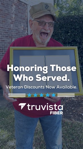 Today, we’re proud to honor one of our own - John C. “Bullit” Killian, a Vietnam veteran, Marine, and longtime Truvista Fiber customer who continues to serve his community every day. 🇺🇸 Thank you, Bullit, for your bravery, your service, and for trusting us to keep you connected. 💙 Learn more at Truvista.net/military — #TruvistaFiber #VeteransDay #ThankYouForYourService #VietnamVeteran #CommunityStrong | Truvista Fiber