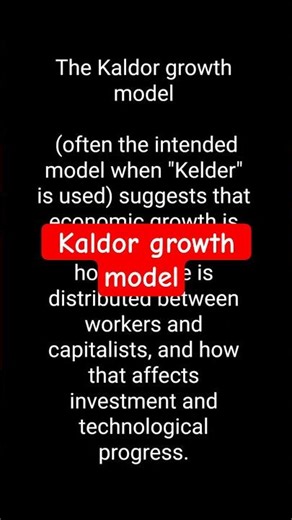 Kaldor growth model