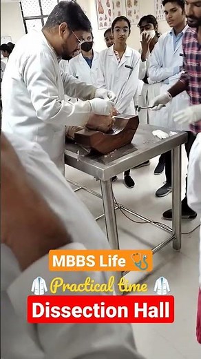 MBBS Life 🩺| Dissection hall | MBBS practical time| Fun in MBBS #mbbs #neet #motivation #trending