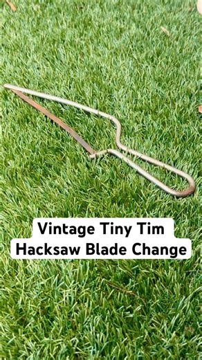Vintage Tiny Tim Hacksaw Rusty Blade Change | Oddly Satisfying ASMR Sounds | How to DIY