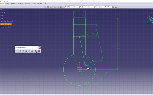 CATIA V5 草图中动画