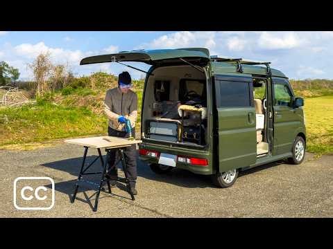 World’s Smallest DIY Camper Van | I Built My Dream Table & Restored a 100-Year-Old Axe #54