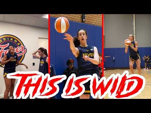 Fever Camp Goes Crazy After Caitlin Clark’s Unreal One-Handed Moment🔥Fans Go Wild After Seeing This😱