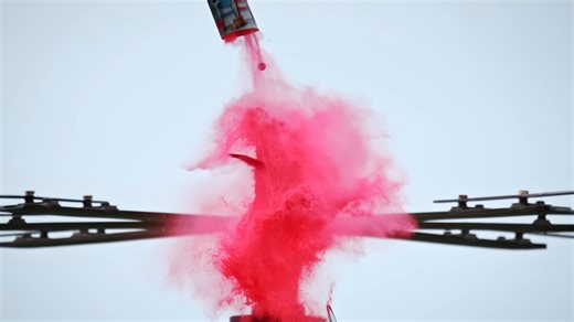 Helicopter blades hit these objects at full speed