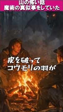 【山の怖い話】魔術の真似事をしていた #怖い話 #山 #都市伝説 #短編ホラー #shorts